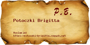 Potoczki Brigitta névjegykártya